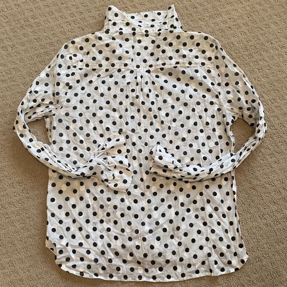 J crew jacquard polka dot popover - Picture 10 of 14